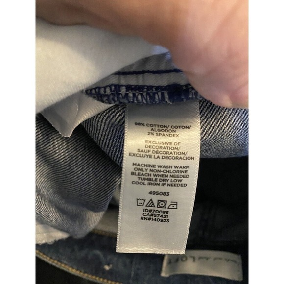 LOFT Womens Mid Rise Side Stripe Modern Skinny Jeans 2 P Mid Rise Denim Stretch - Picture 9 of 12